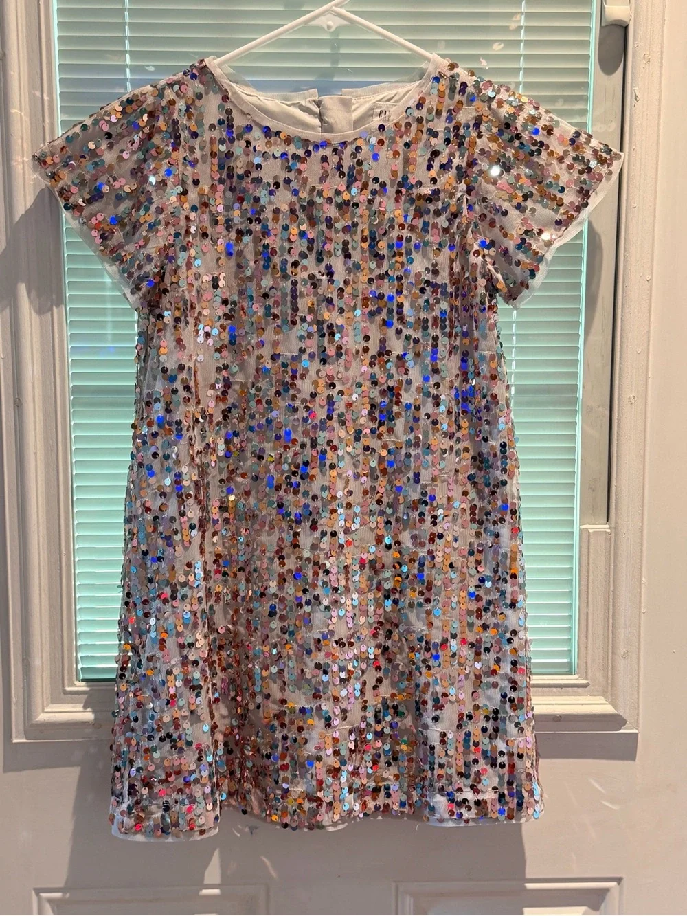 GAP Girls Iridescent Sequin Party Dress